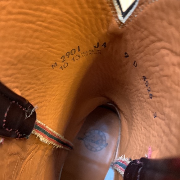 Lucchese M2901 J4 Lizard Boots Black Cherry Cowboy Boots SOLD - Picture 6 of 7